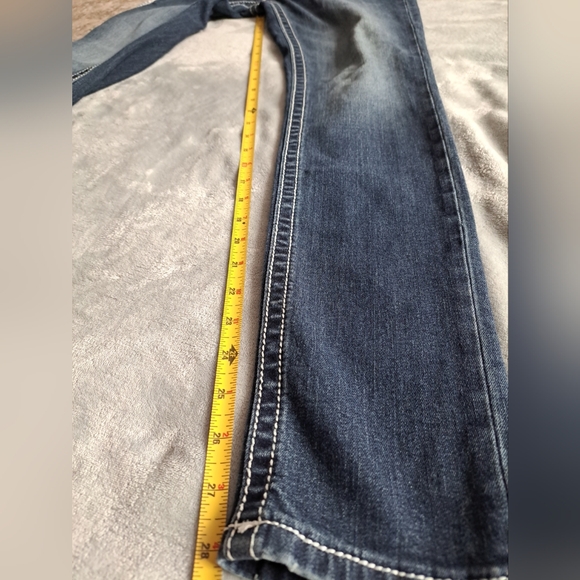 Miss Me Jeans Womens Standard Skinny Straight Leg Mid Rise Blue Sz 27 Inseam 28 - Picture 15 of 15